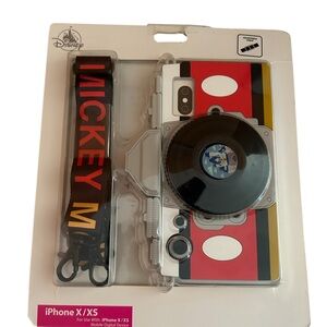 Disney Parks iPhone Case XR Digital Camera WDW Mickey Mouse Castle Lanyard Strap
